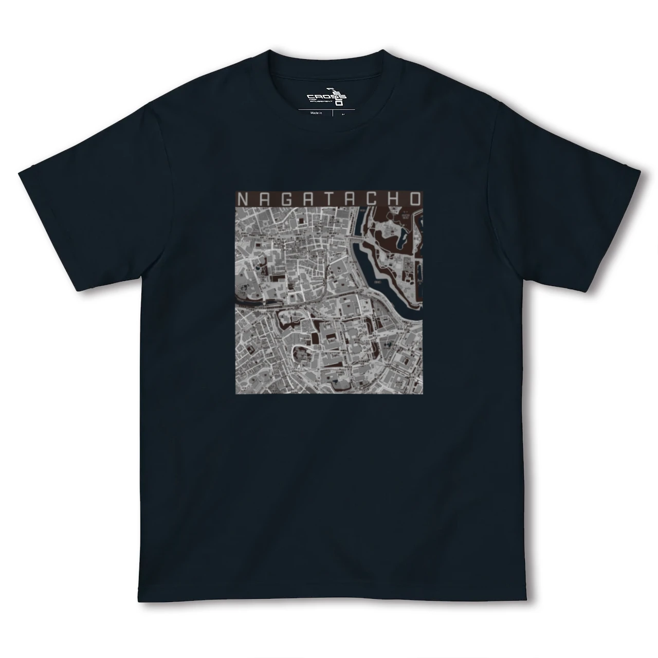 【永田町（東京都）】地図柄ヘビーウェイトTシャツ