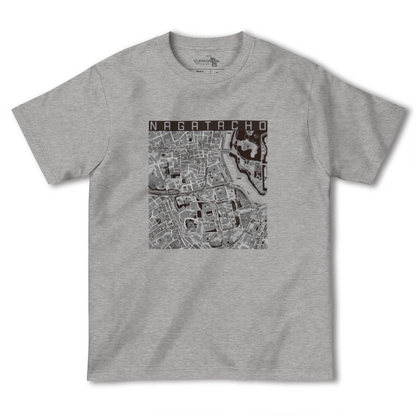 【永田町（東京都）】地図柄ヘビーウェイトTシャツ