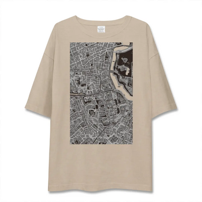 【永田町（東京都）】地図柄ビッグシルエットTシャツ