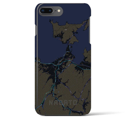 【長門（山口県）】地図柄iPhoneケース（バックカバータイプ）