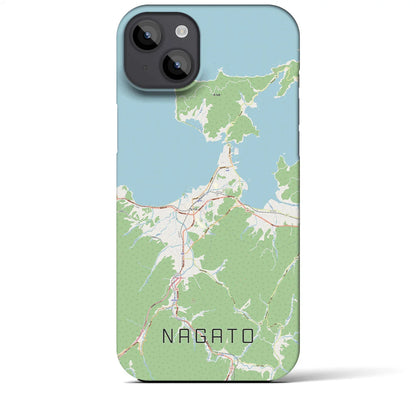 【長門（山口県）】地図柄iPhoneケース（バックカバータイプ）