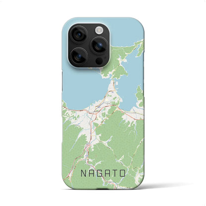 【長門（山口県）】地図柄iPhoneケース（バックカバータイプ）