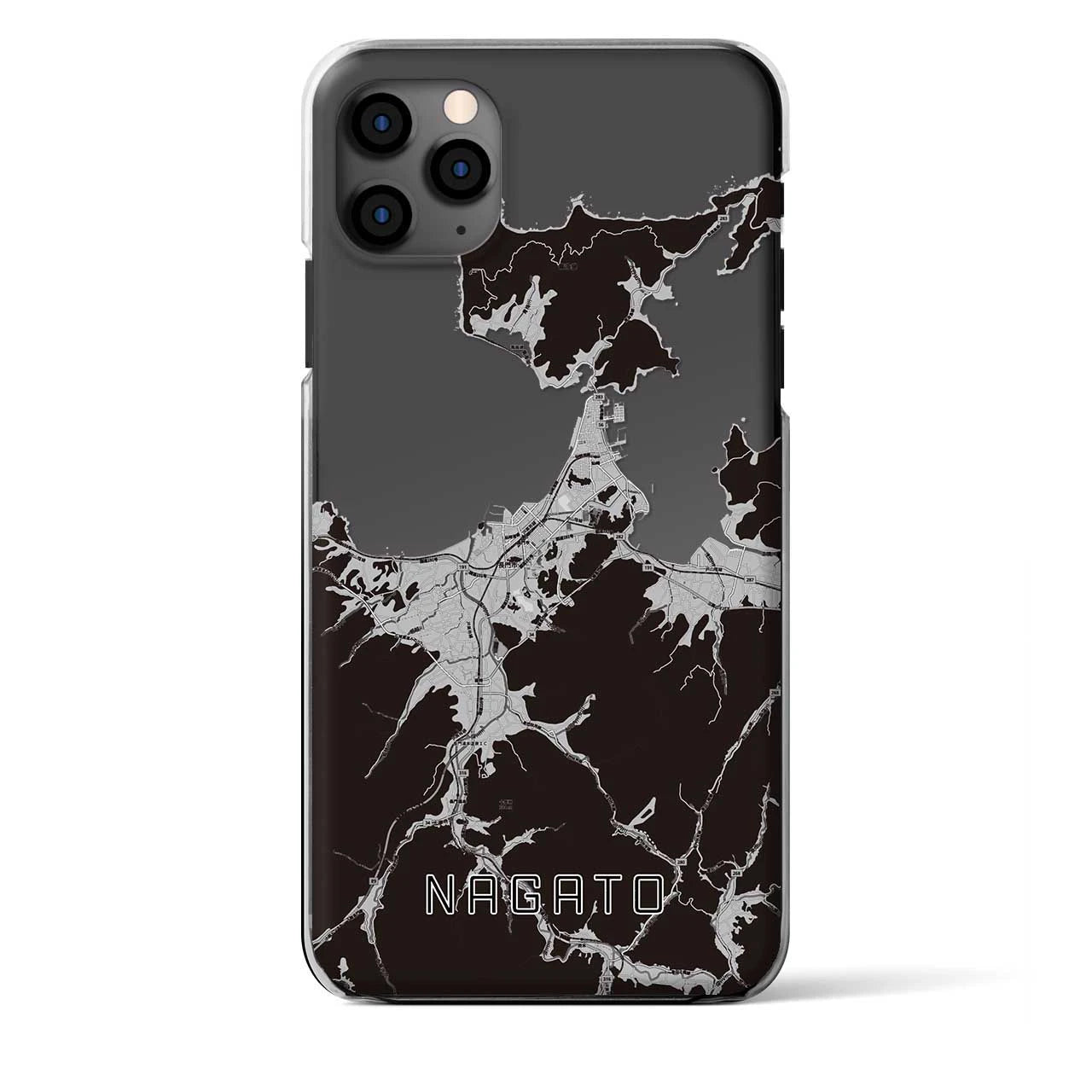 【長門（山口県）】地図柄iPhoneケース（クリアタイプ）