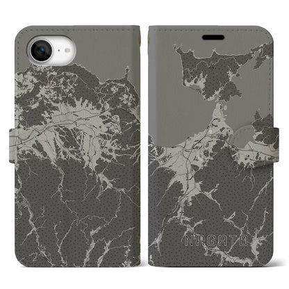 【長門（山口県）】地図柄iPhoneケース（手帳タイプ）