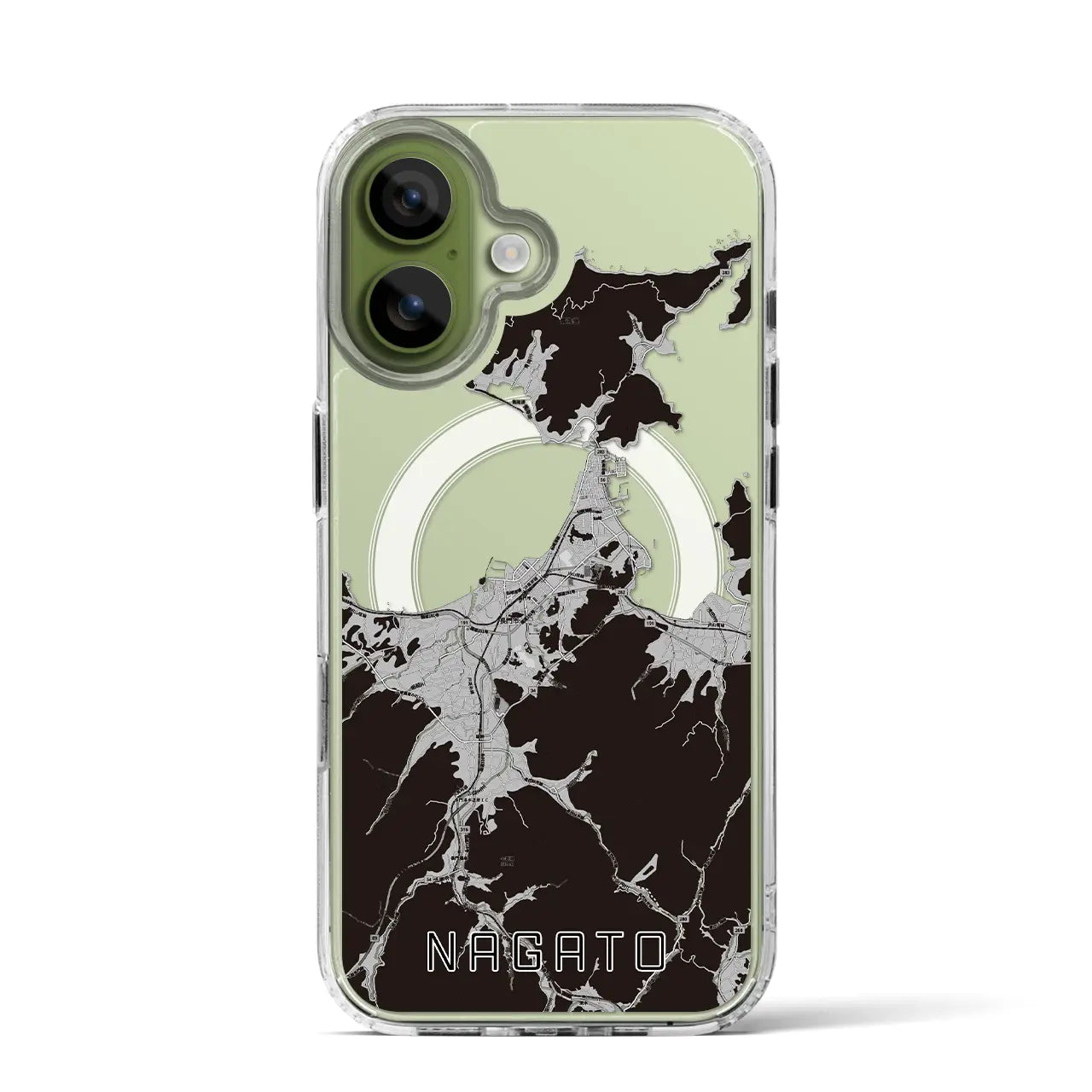 【長門（山口県）】地図柄iPhoneケース（MagSafeタイプ）