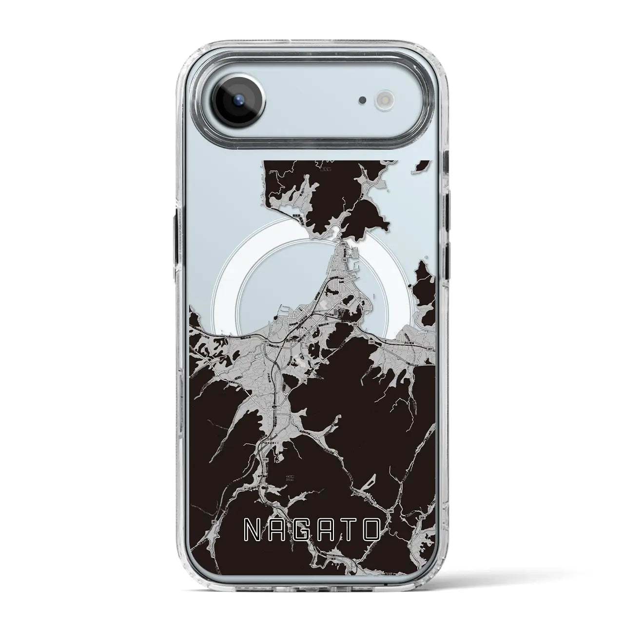 【長門（山口県）】地図柄iPhoneケース（MagSafeタイプ）