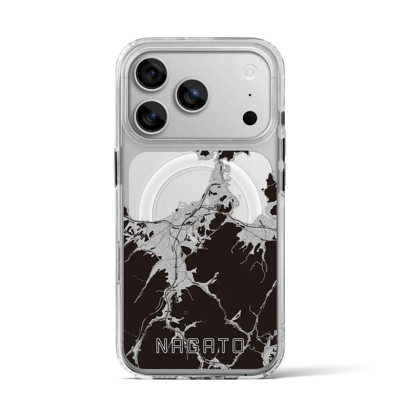 【長門（山口県）】地図柄iPhoneケース（MagSafeタイプ）