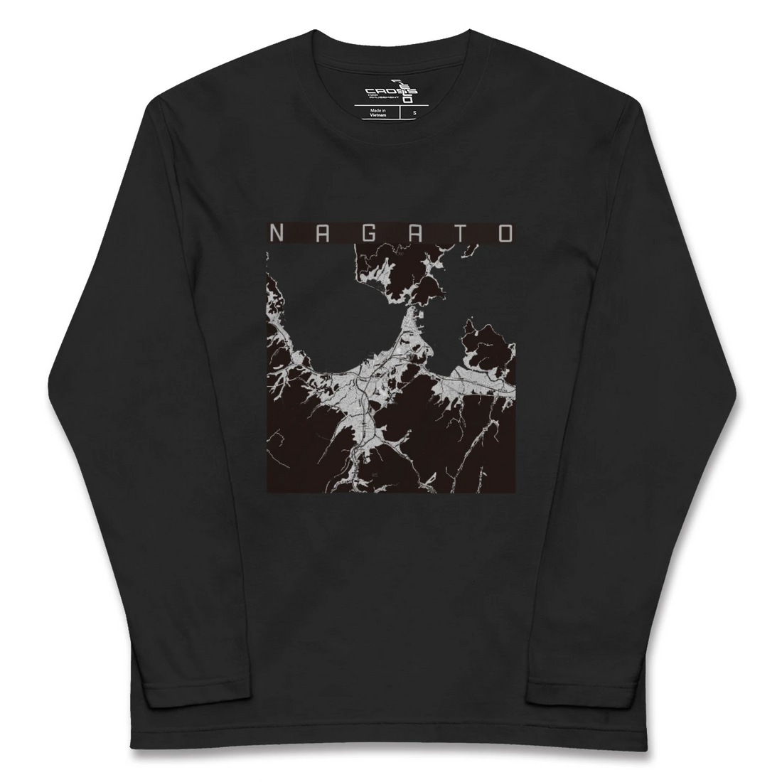 【長門(山口県)】地図柄ロングスリーブTシャツ