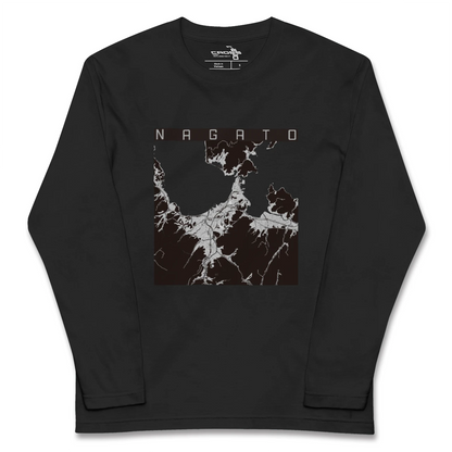 【長門（山口県）】地図柄ロングスリーブTシャツ