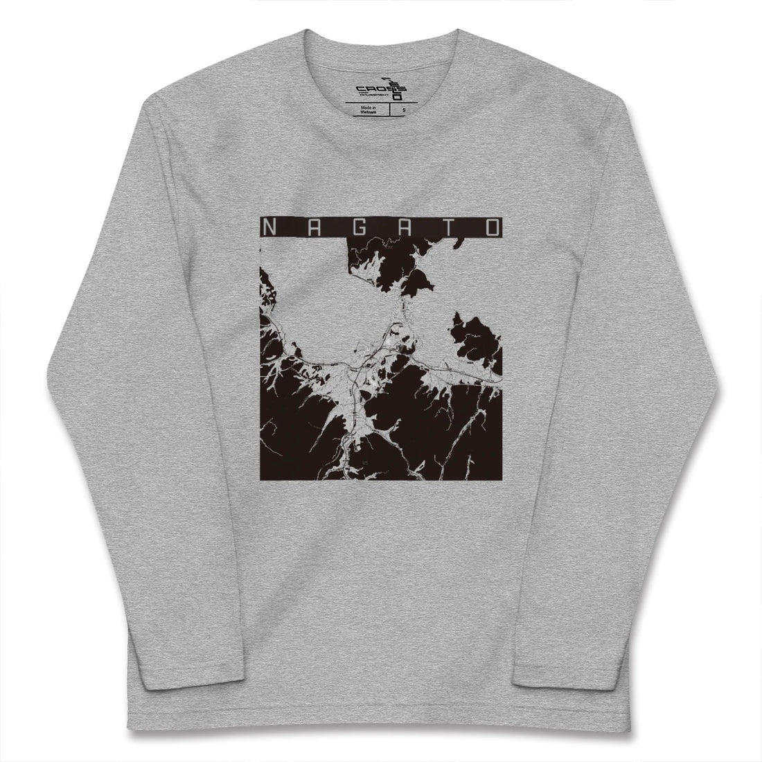 【長門（山口県）】地図柄ロングスリーブTシャツ