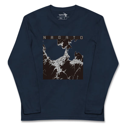 【長門（山口県）】地図柄ロングスリーブTシャツ