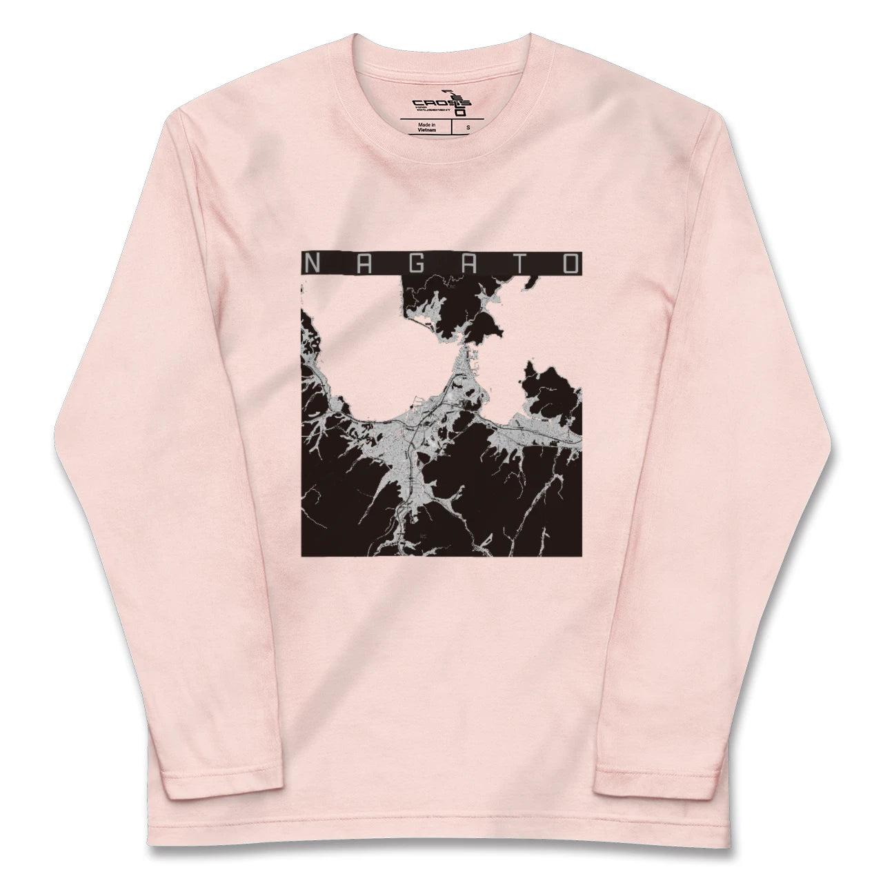 【長門（山口県）】地図柄ロングスリーブTシャツ