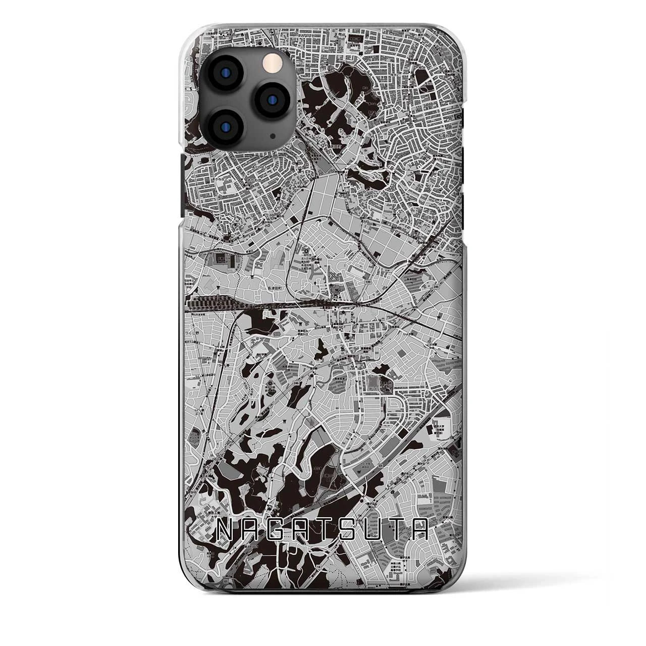 【長津田（神奈川県）】地図柄iPhoneケース（クリアタイプ）