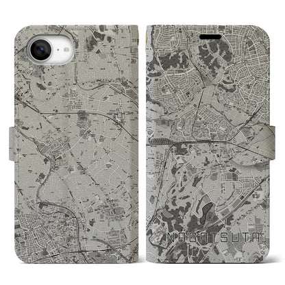 【長津田（神奈川県）】地図柄iPhoneケース（手帳タイプ）