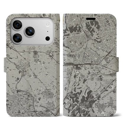 【長津田（神奈川県）】地図柄iPhoneケース（手帳タイプ）