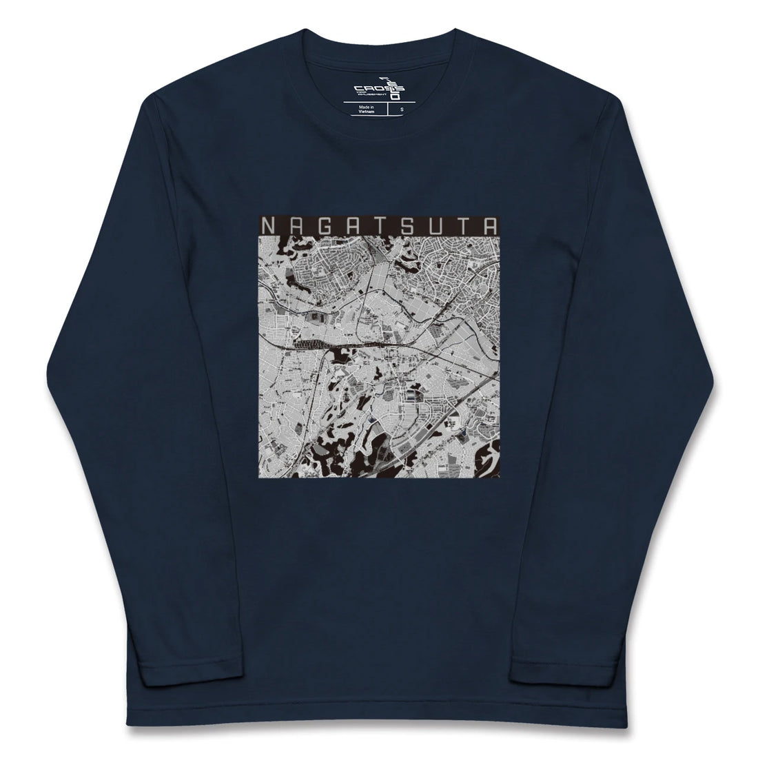【長津田（神奈川県）】地図柄ロングスリーブTシャツ