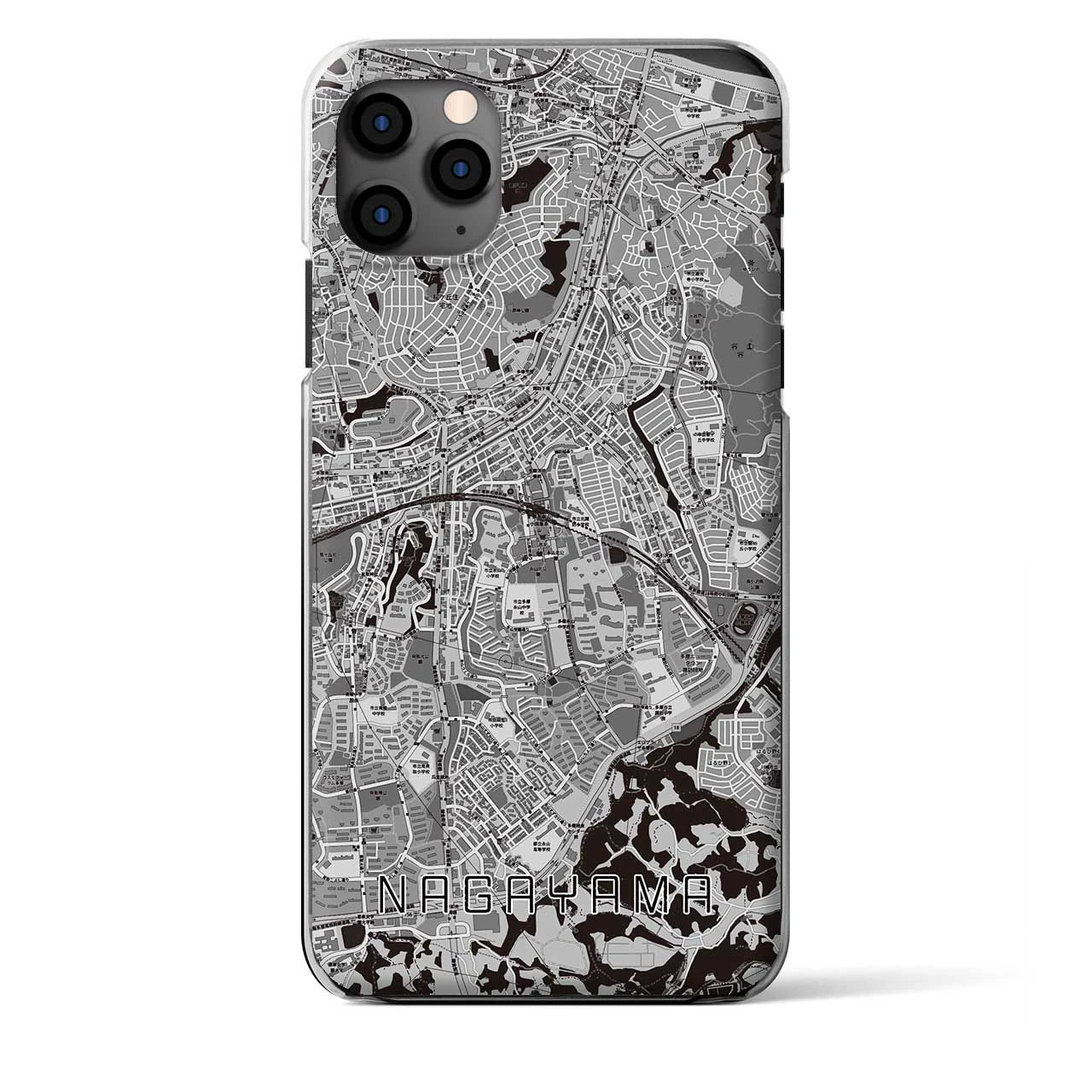 【永山（東京都）】地図柄iPhoneケース（クリアタイプ）