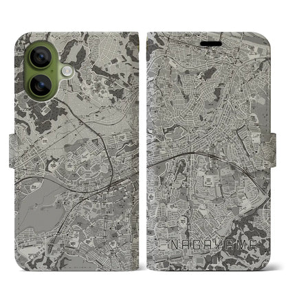 【永山（東京都）】地図柄iPhoneケース（手帳タイプ）