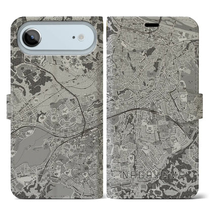 【永山（東京都）】地図柄iPhoneケース（手帳タイプ）