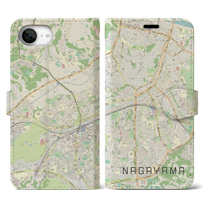 【永山（東京都）】地図柄iPhoneケース（手帳タイプ）