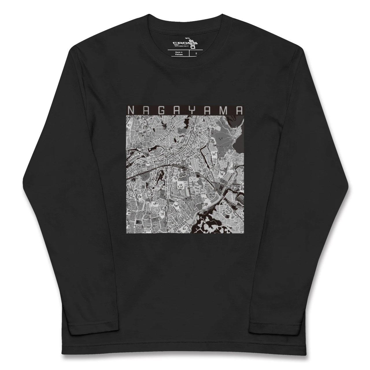 【永山（東京都）】地図柄ロングスリーブTシャツ