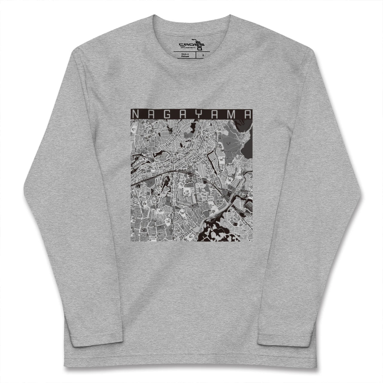 【永山（東京都）】地図柄ロングスリーブTシャツ