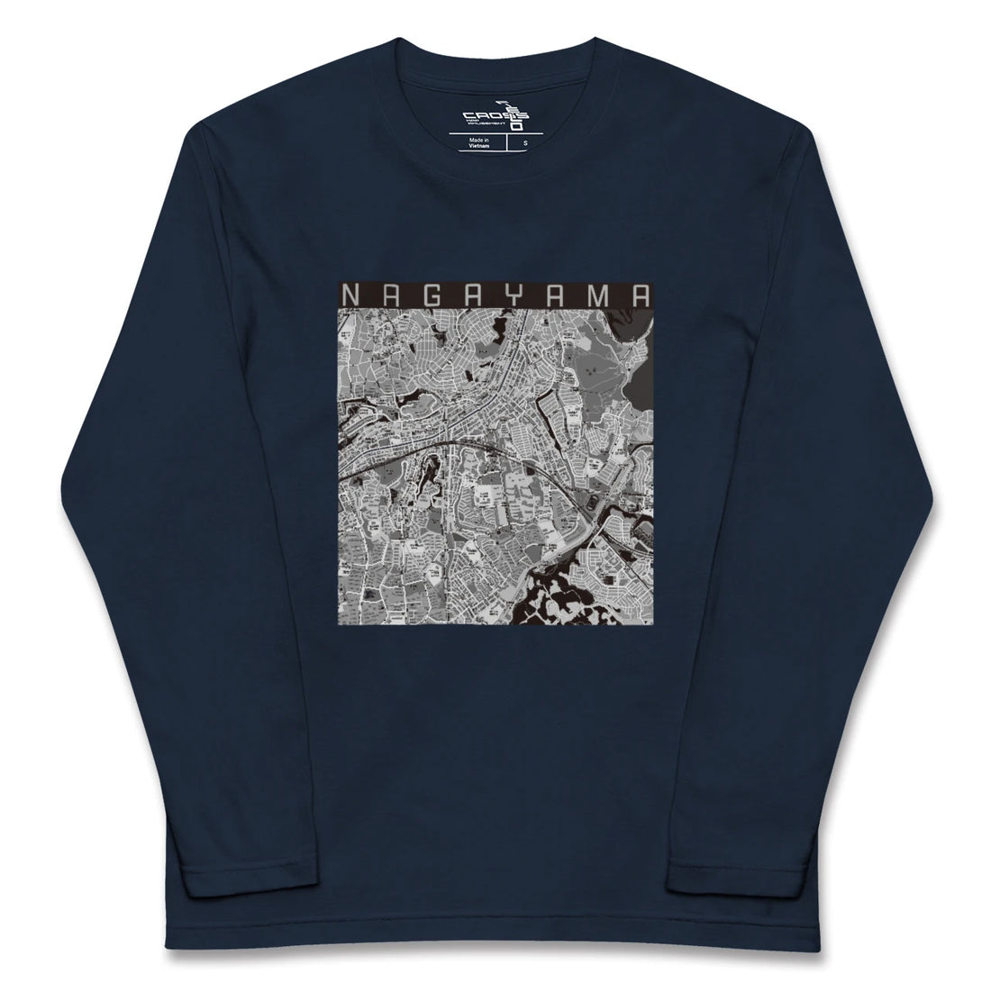 【永山（東京都）】地図柄ロングスリーブTシャツ