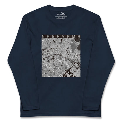 【永山（東京都）】地図柄ロングスリーブTシャツ