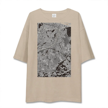 【永山（東京都）】地図柄ビッグシルエットTシャツ