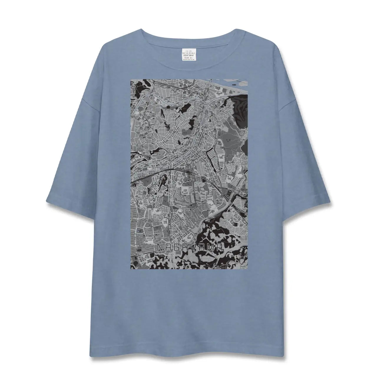 【永山（東京都）】地図柄ビッグシルエットTシャツ