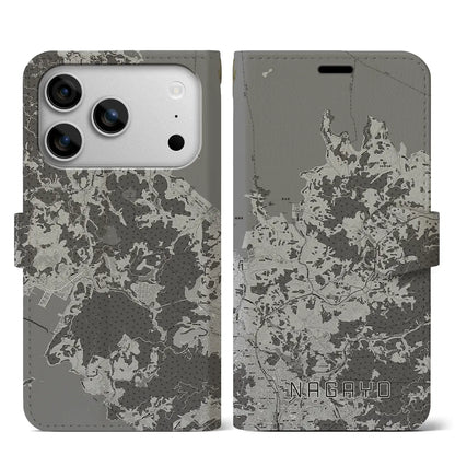 【長与（長崎県）】地図柄iPhoneケース（手帳タイプ）