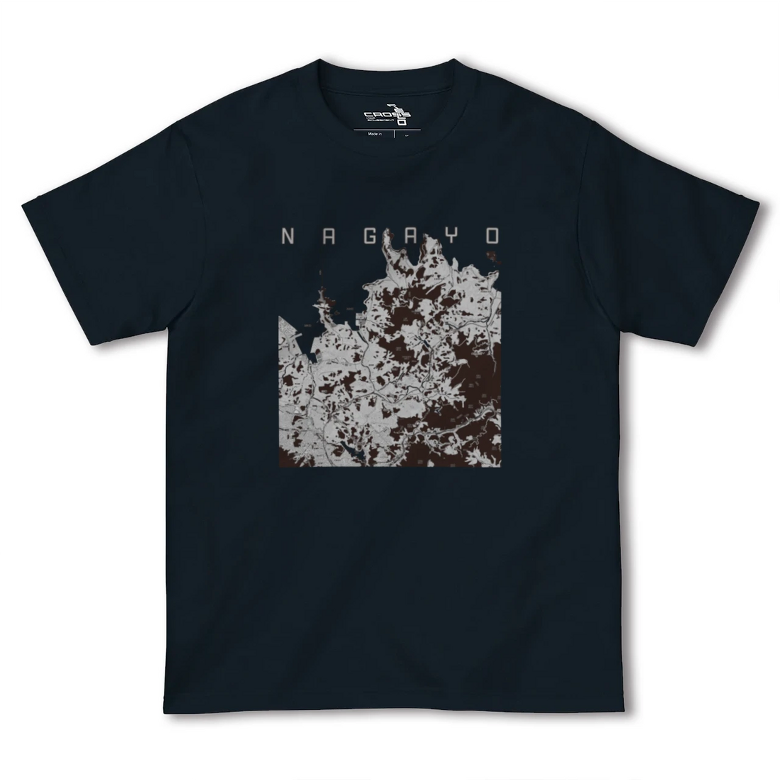 【長与(長崎県)】地図柄ヘビーウェイトTシャツ