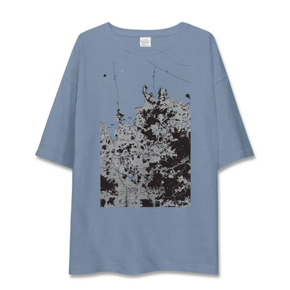 【長与（長崎県）】地図柄ビッグシルエットTシャツ