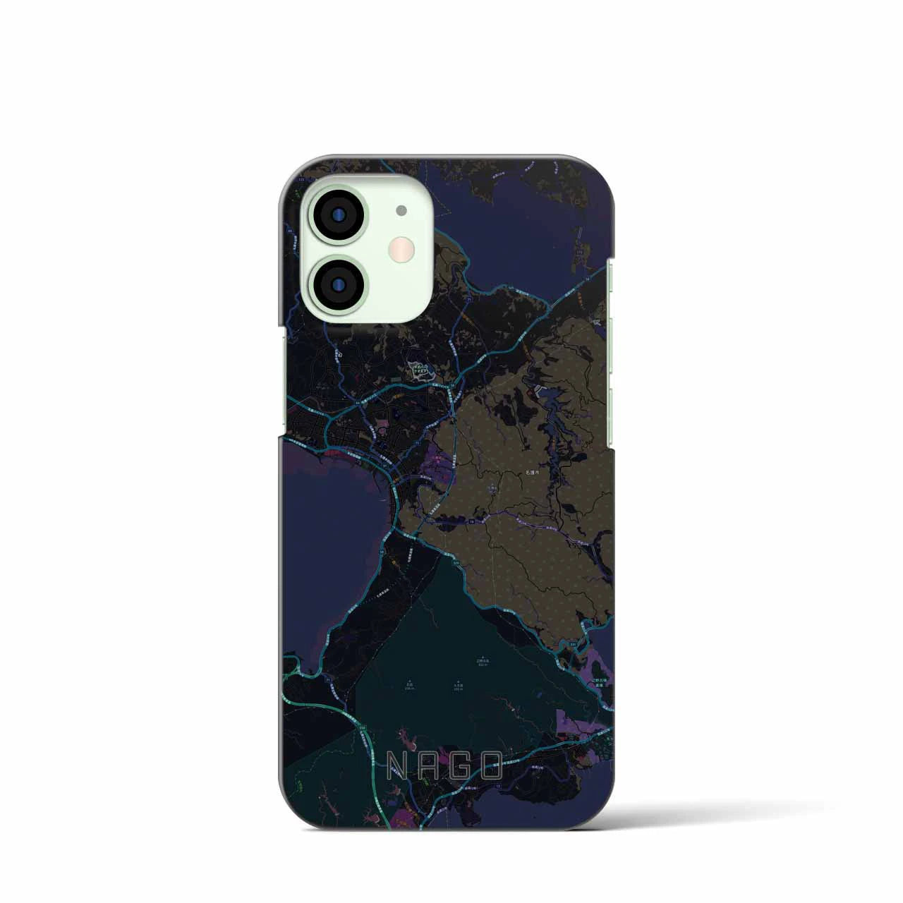 【名護（沖縄県）】地図柄iPhoneケース（バックカバータイプ）