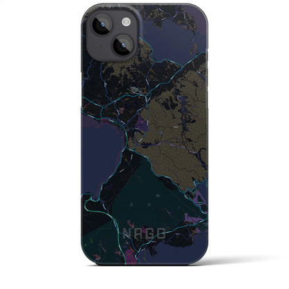 【名護（沖縄県）】地図柄iPhoneケース（バックカバータイプ）