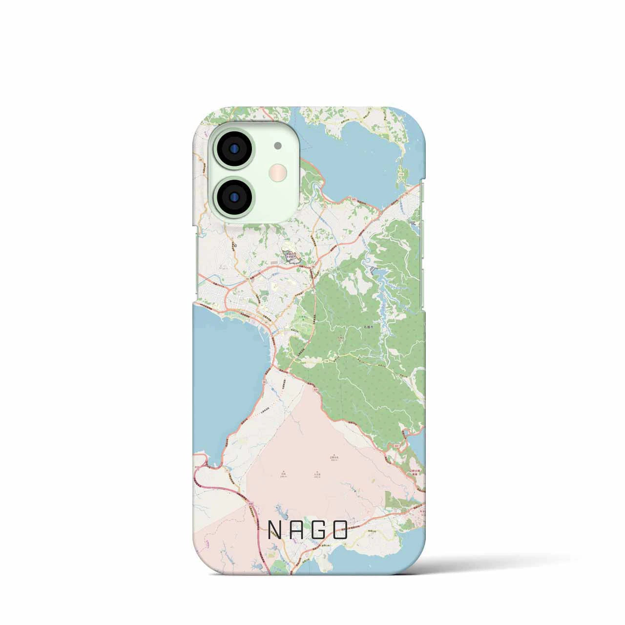 【名護（沖縄県）】地図柄iPhoneケース（バックカバータイプ）