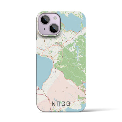 【名護（沖縄県）】地図柄iPhoneケース（バックカバータイプ）