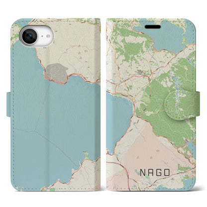 【名護（沖縄県）】地図柄iPhoneケース（手帳タイプ）