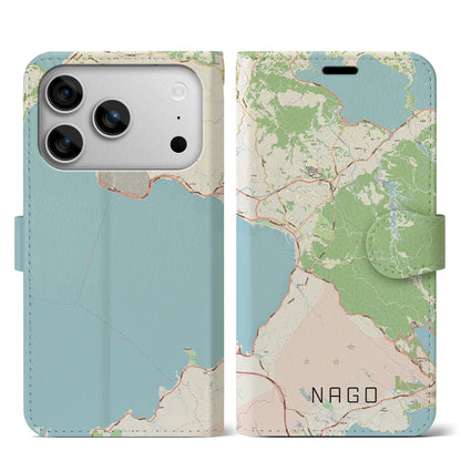 【名護（沖縄県）】地図柄iPhoneケース（手帳タイプ）