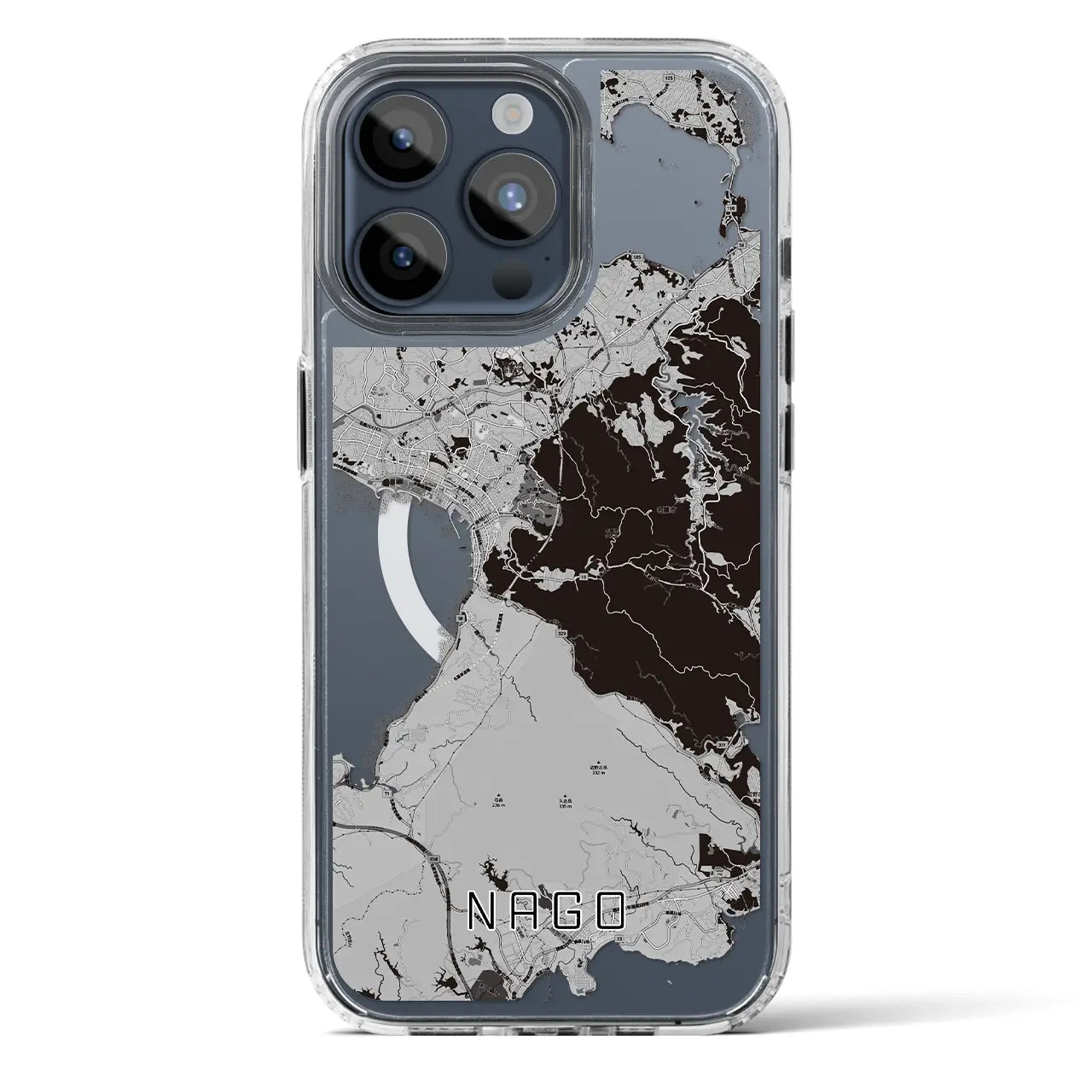 【名護（沖縄県）】地図柄iPhoneケース（MagSafeタイプ）