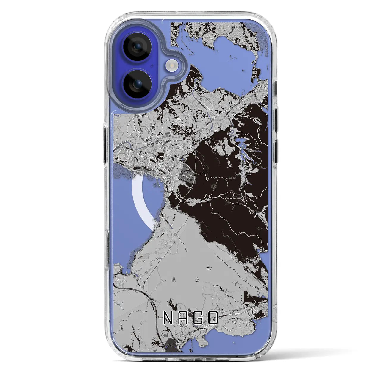 【名護（沖縄県）】地図柄iPhoneケース（MagSafeタイプ）