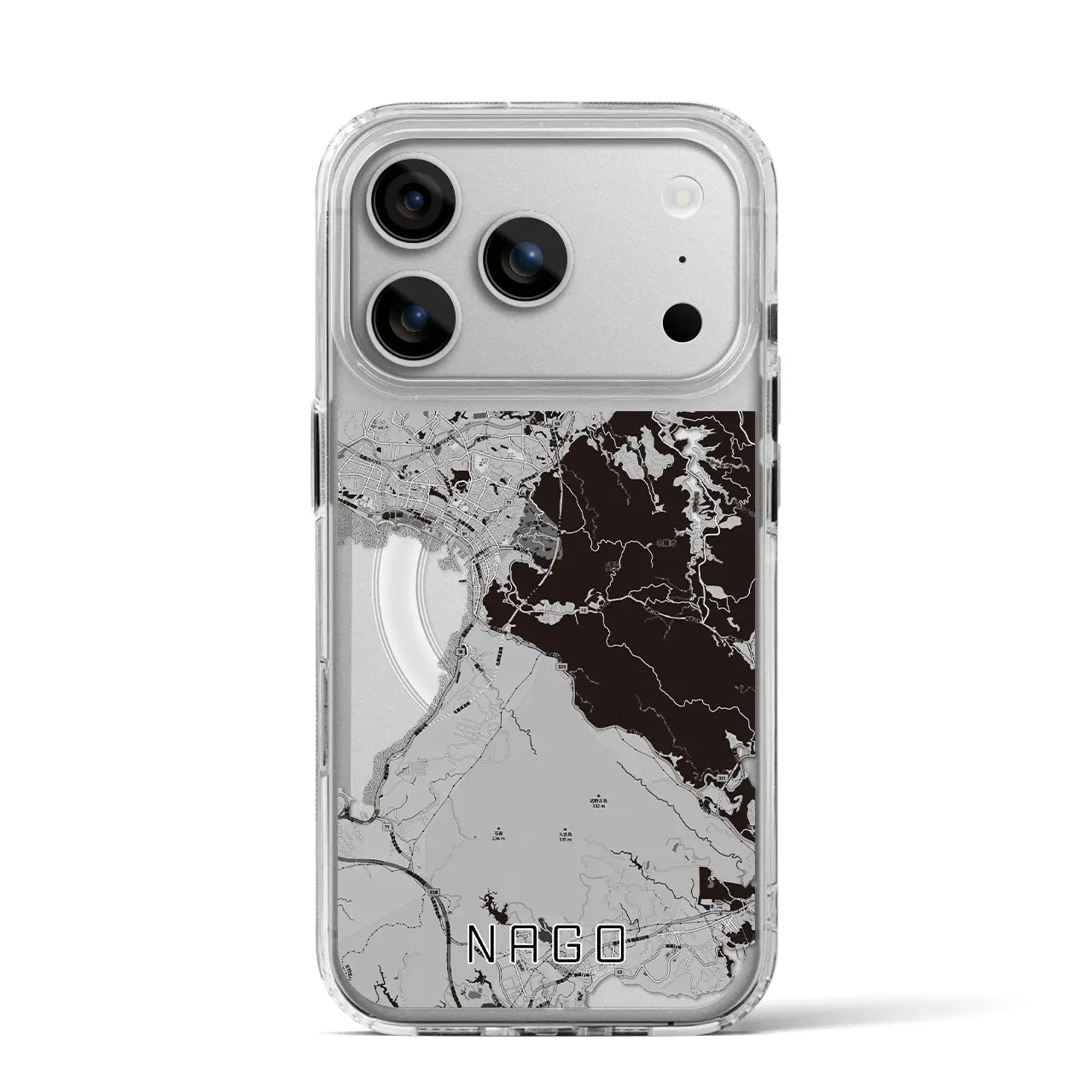 【名護（沖縄県）】地図柄iPhoneケース（MagSafeタイプ）