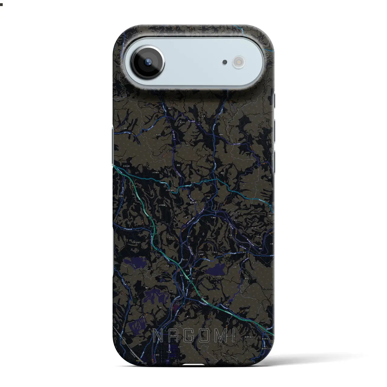 【和水（熊本県）】地図柄iPhoneケース（バックカバータイプ）