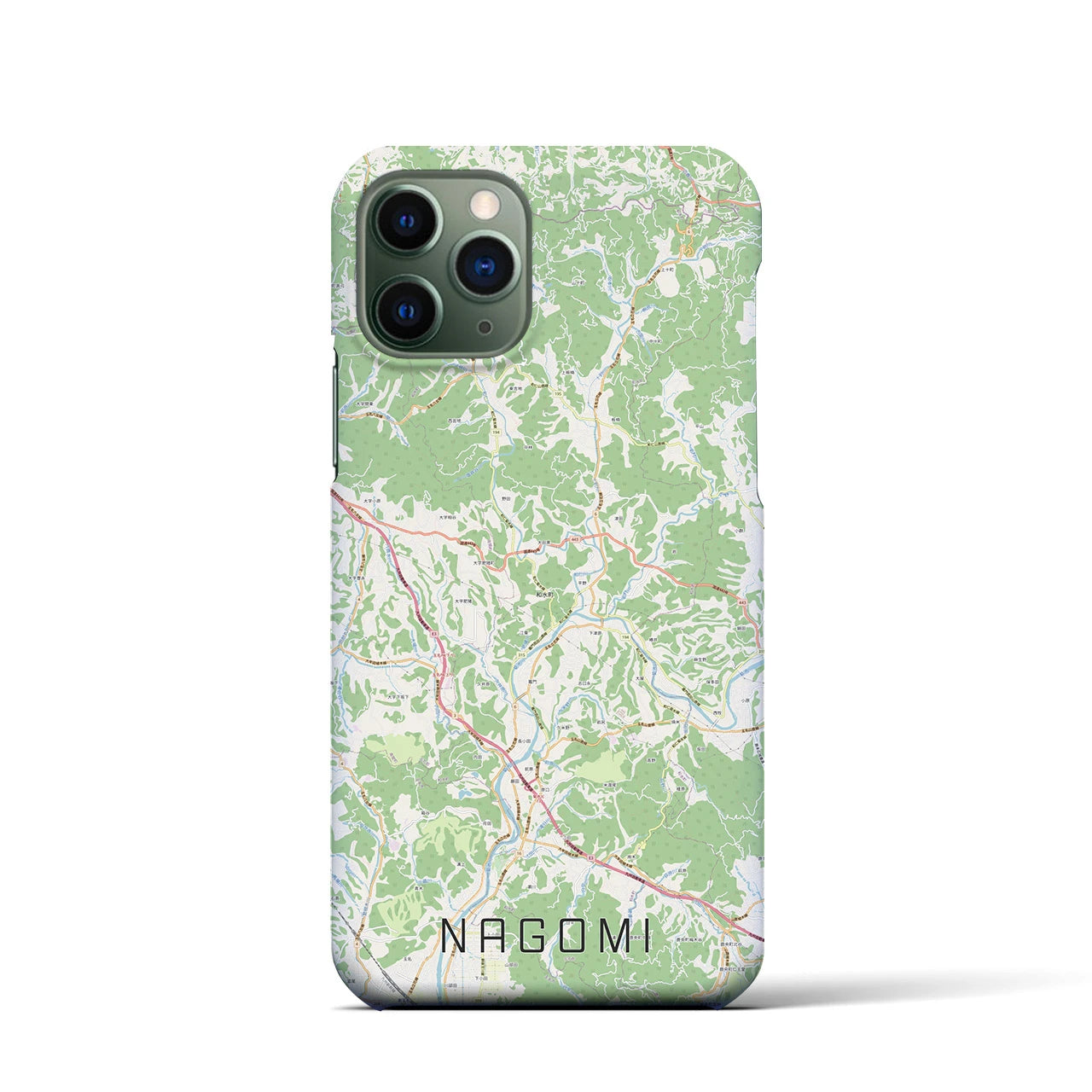 【和水（熊本県）】地図柄iPhoneケース（バックカバータイプ）