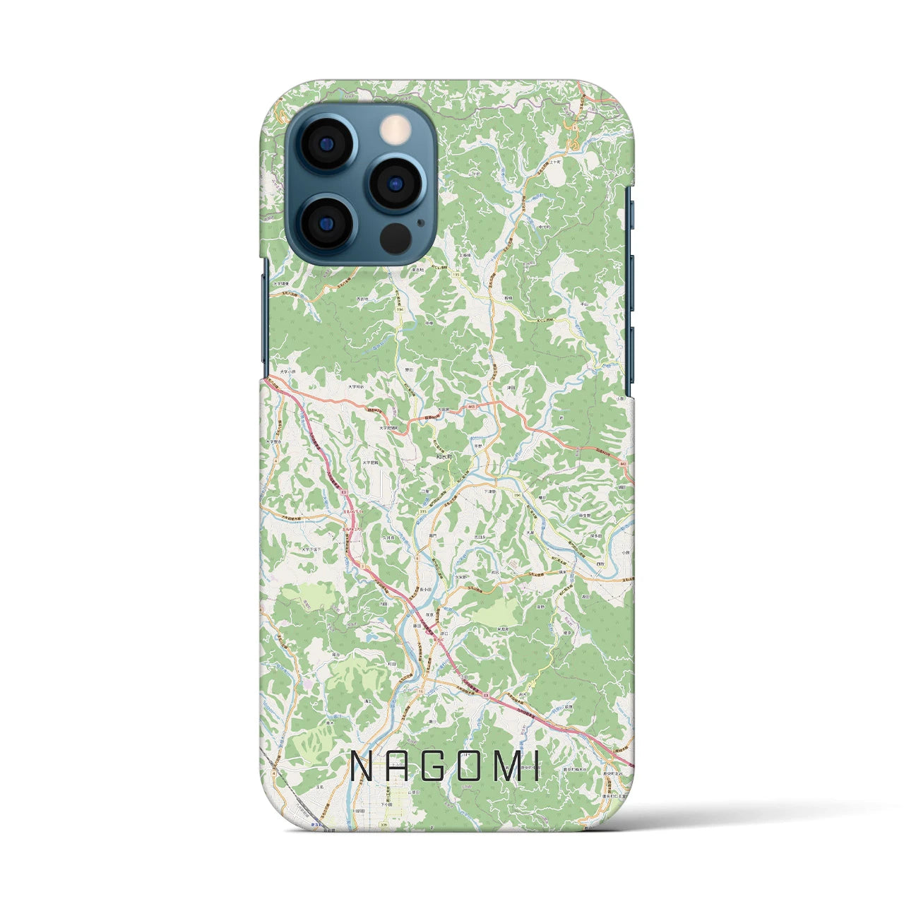 【和水（熊本県）】地図柄iPhoneケース（バックカバータイプ）