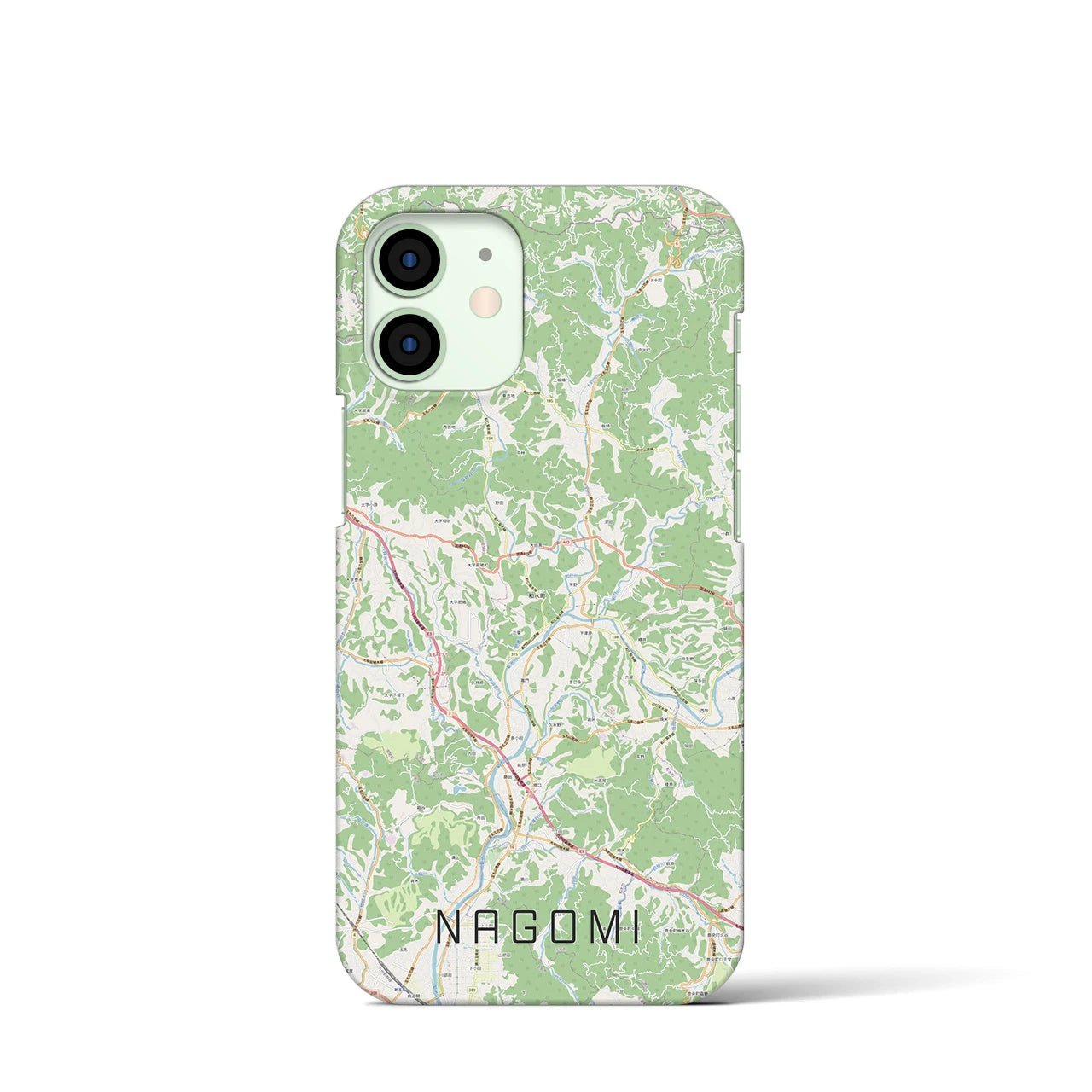 【和水（熊本県）】地図柄iPhoneケース（バックカバータイプ）