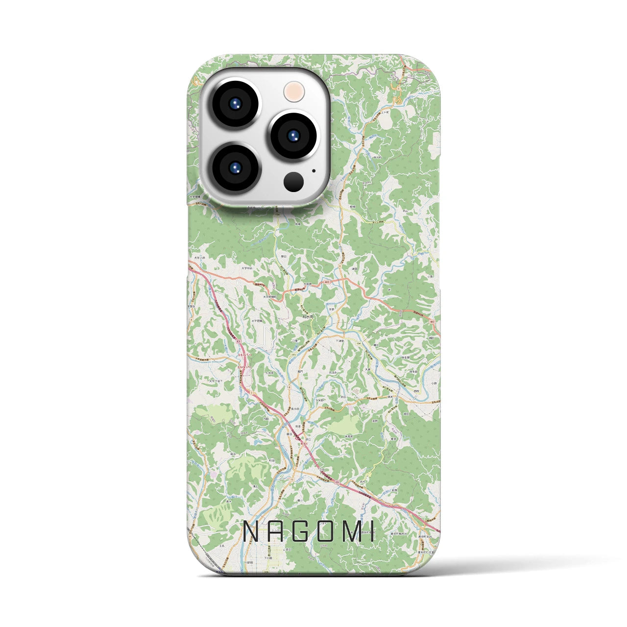 【和水（熊本県）】地図柄iPhoneケース（バックカバータイプ）