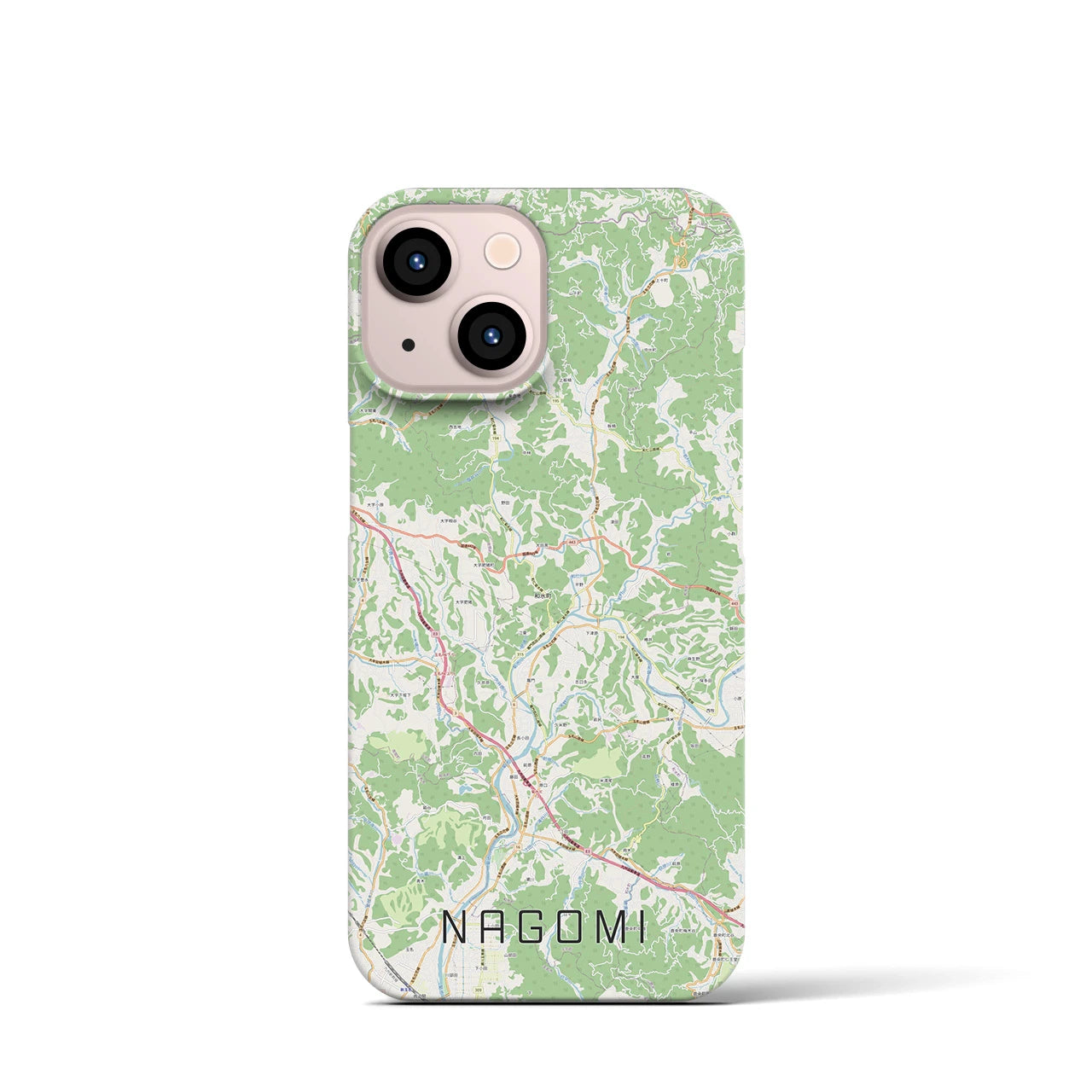 【和水（熊本県）】地図柄iPhoneケース（バックカバータイプ）