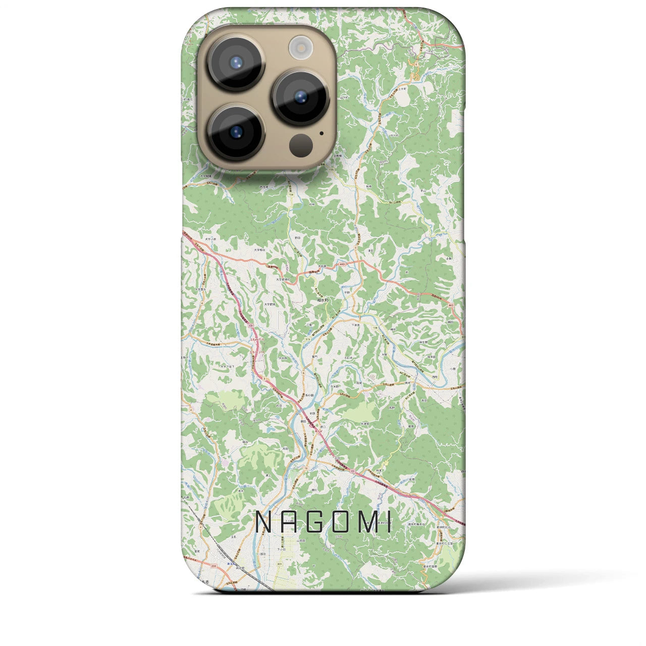 【和水（熊本県）】地図柄iPhoneケース（バックカバータイプ）