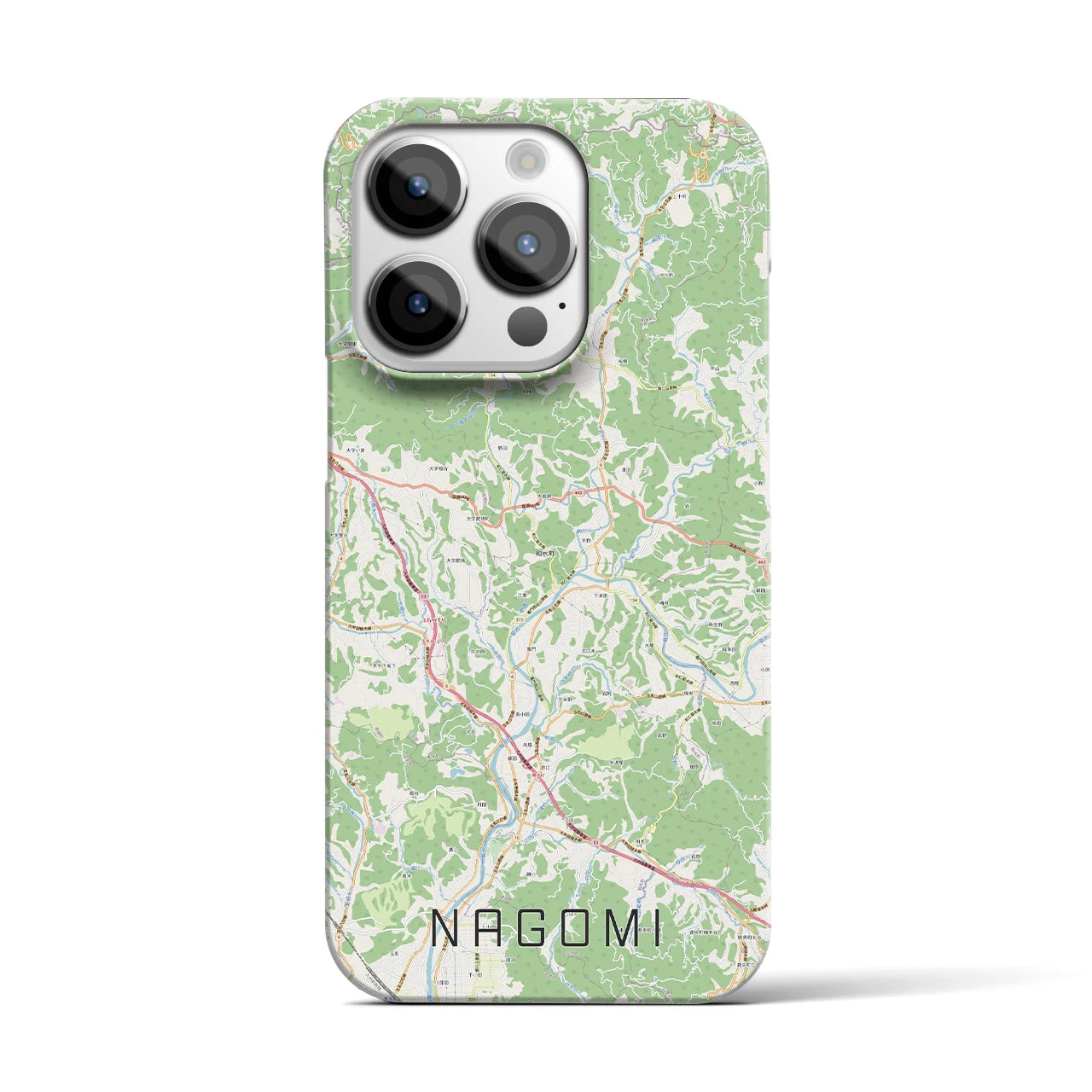 【和水（熊本県）】地図柄iPhoneケース（バックカバータイプ）